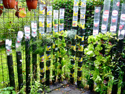 faire pousser legumes dans un jardin vertical recycle